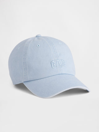 Gorra de béisbol con logo lavado.