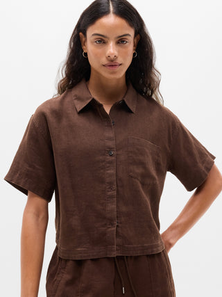 Camiseta Manga Corta de Lino