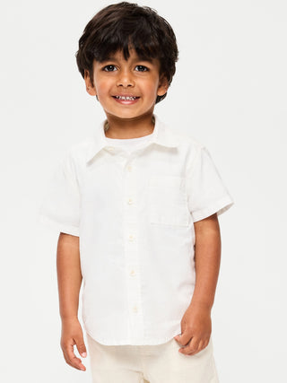 Short-Sleeve Oxford Shirt for Toddler Boys.