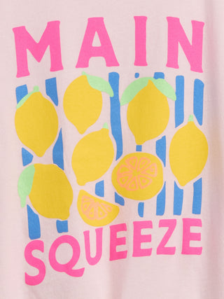 Camiseta extragrande con gráfico y nudo anudado para niños.