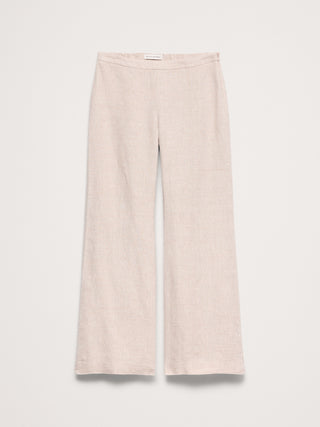 Pantalón Tobillero Talle Medio de Lino