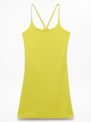 Vestido Semi Ajustado de Tirantes Espalda Cruzada