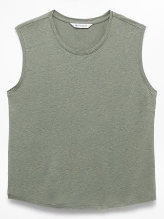Camiseta sin Mangas de Lino