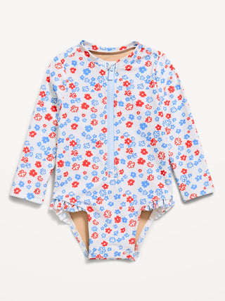 Traje de baño Rashguard de manga larga para bebé.