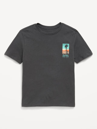 Camiseta gráfica de manga corta para niño.
