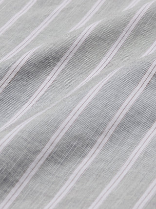 Camisa de vestir slim fit de lino y algodón.