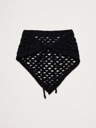 Corbata De Bandana De Ganchillo.