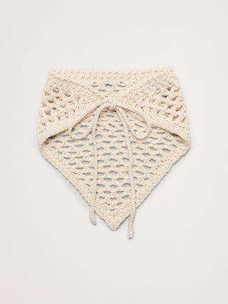 Corbata De Bandana De Ganchillo.