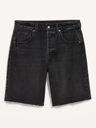 Shorts vaqueros holgados de tiro medio, entrepierna de 9 pulgadas.