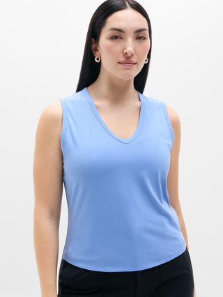 Camiseta sin mangas con cuello en V Foundation.