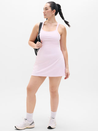 Vestido Deportivo Semi Ajustado Espalda Cruzado
