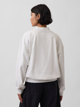 Sudadera extragrande con logo y cuello alto de felpa VintageSoft.