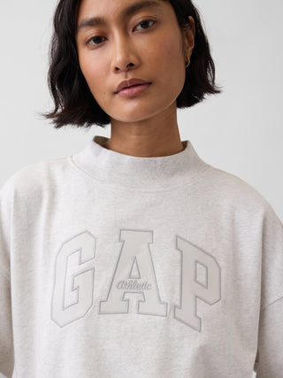 Sudadera extragrande con logo y cuello alto de felpa VintageSoft.
