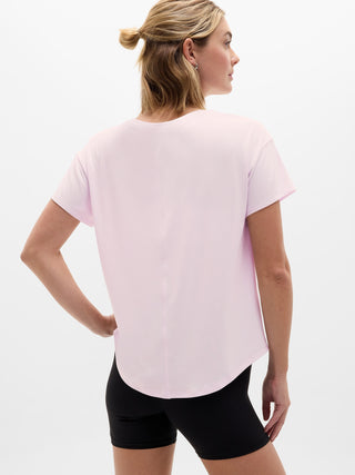 Camiseta Deportiva con Cuello Redondo