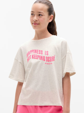Camiseta Holgada con Detalle Gráfico, Niña