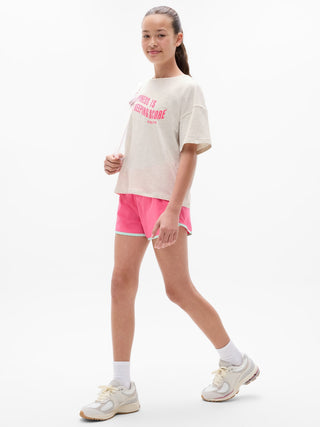 Camiseta Holgada con Detalle Gráfico, Niña