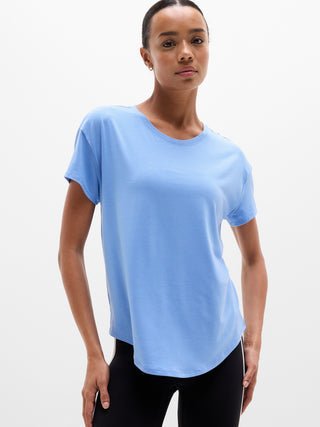 Camiseta Deportiva con Cuello Redondo