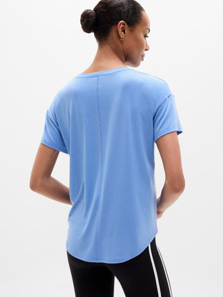 Camiseta Deportiva con Cuello Redondo