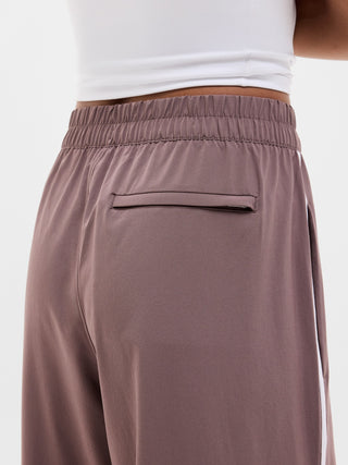 Pantalón Crop Talle Alto Detalle Raya