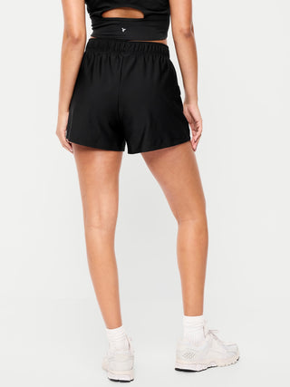 High-Waisted PowerSoft Shorts -- 3.5-inch inseam.
