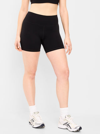 Shorts ciclistas StudioSmooth de talle alto, entrepierna de 6 pulgadas.
