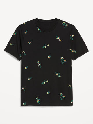Camiseta Manga Corta de Algodón con Estampado