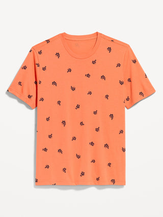 Camiseta Manga Corta de Algodón con Estampado