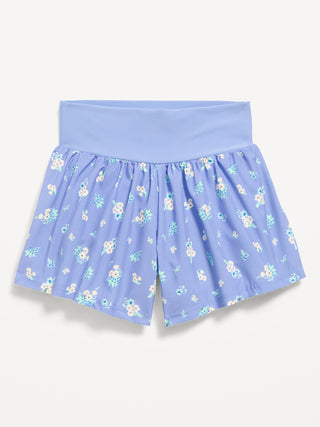 Short Deportivo Talle Alto con Bolsillos, Niña