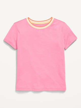 Camiseta de manga corta más suave para niñas.