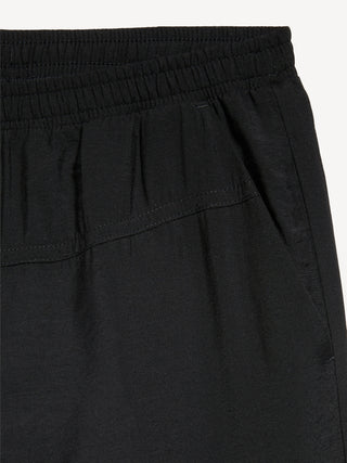 High-Waisted Crinkled Harem Pants for Girls.