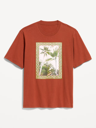 Camiseta gráfica pesada.