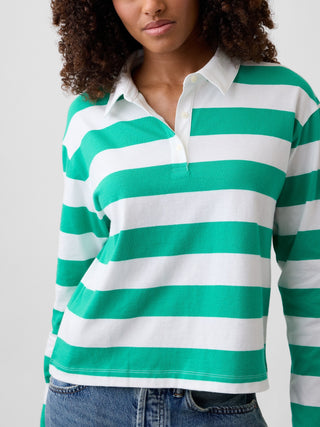 Polo Manga Larga Estampado Rayas