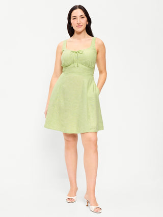 Wide-Strapped Sweetheart Neckline Dress