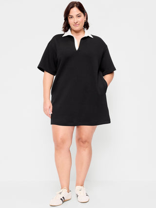 Vestido polo de manga corta de tejido polar Bounce.