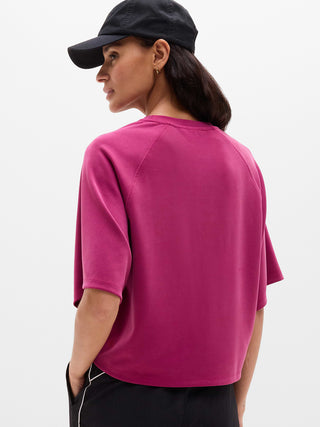 Camiseta Oversized Manga Corta Detalle Acanalado