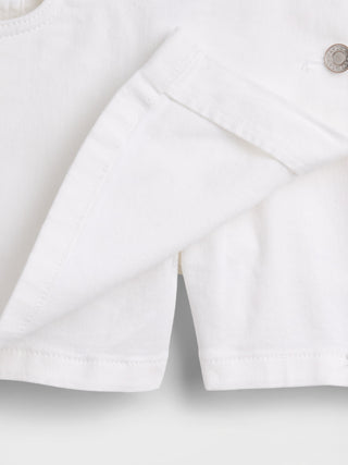 Enagua Short Denim con Detalle Botones, Niña