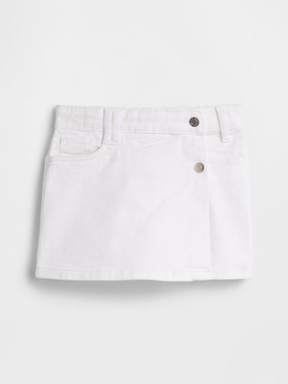 Enagua Short Denim con Detalle Botones, Niña