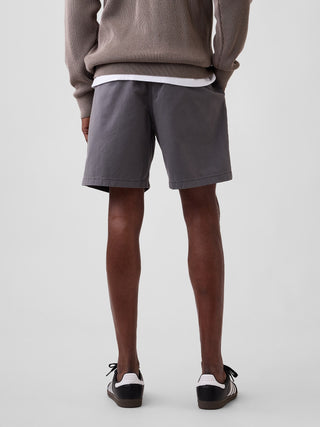 Shorts fáciles de sarga de 7".
