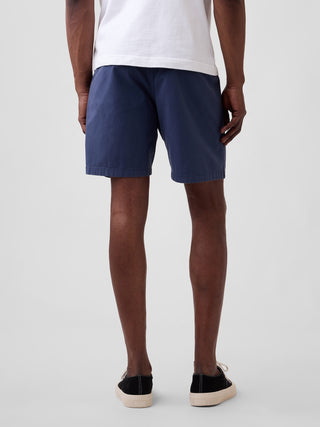 Shorts fáciles de sarga de 7".