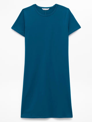 Vestido Camisero Manga Corta de Algodón