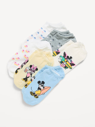 Disney© Paquete de 6 calcetines tobilleros novedosos para mujer.