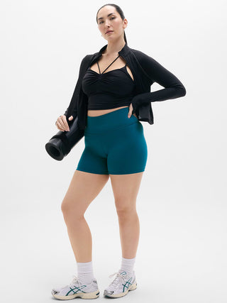 Short Deportivo Talle Alto sin Costuras
