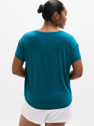 Camiseta Deportiva con Cuello Redondo