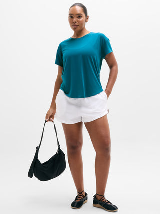 Camiseta Deportiva con Cuello Redondo