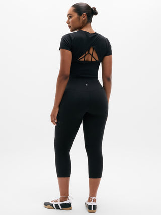 Legging Capri Talle Alto con Bolsillos