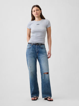 Camiseta moderna con logo Rib Gap.