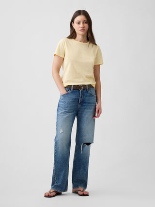Camiseta favorita con cuello redondo.