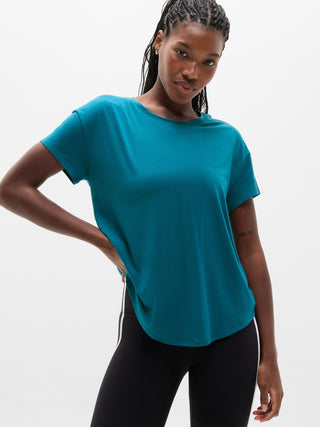 Camiseta Deportiva con Cuello Redondo