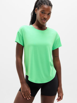 Camiseta Deportiva con Cuello Redondo