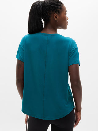 Camiseta Deportiva con Cuello Redondo